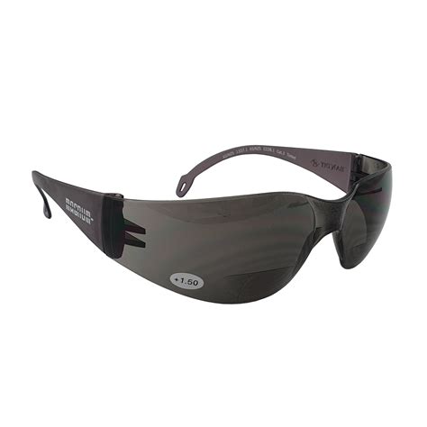 1 5 Smoke Bifocal Reading Safety Glasses Shaterproof Dark Tinted Bi