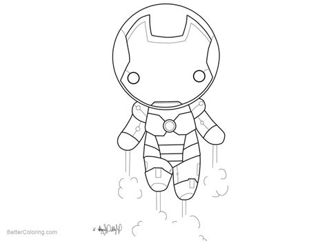 iron man coloring page chibi  kitty stark  printable coloring pages