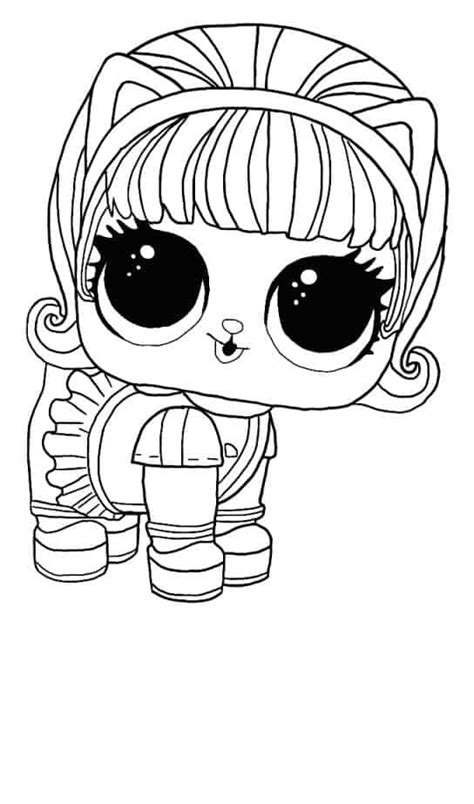 lol suprise doll kitty  coloring page  printable coloring pages