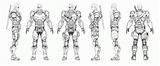 Arkham Concept Deathstroke Origins Drawing Turnaround Clipart Drawings sketch template