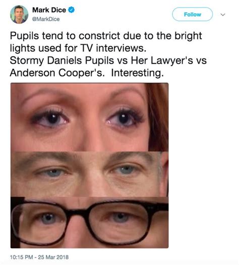 Stormy Daniels Do Dilated Pupils Mean You Re On Drugs Business Insider