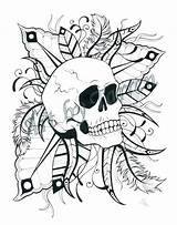 Coloring Pages Skull Printable Skulls Girly Sugar Adults Print Cool Awesome Adult Tribal Flaming Colouring Feathers Tattoo Color Animal Tarren sketch template