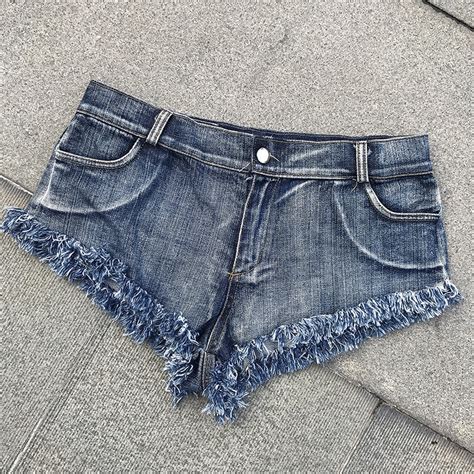 2019 Lauwoo Shorts Micro Sexy Hot Mini Denim Shorts Women
