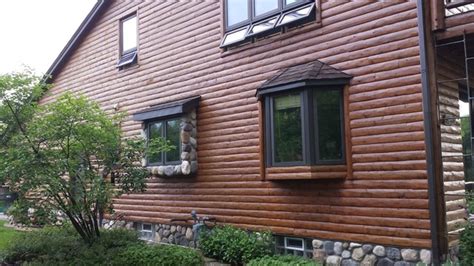 log cabin siding rustic exterior detroit  artisian construction