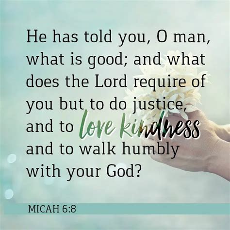 Daily Verse Micah 6 8 Spirit 105 3