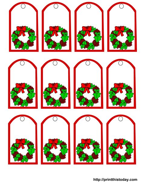 christmas gift tags  print  printable christmas gift tags