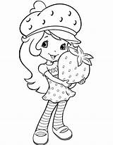 Strawberry Coloring Pages Shortcake sketch template