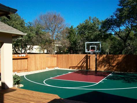basketball court dunkstar diy backyard courts