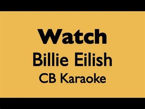billie eilish karaoke piano acoustic youtube