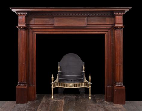 wooden mantel   century antique fireplaces neoclassical
