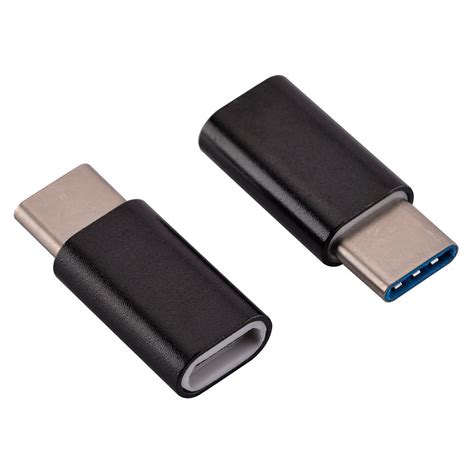 usb  adapter usb type  male  micro usb female adapter  data syncing  charging black