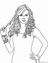 Swift Taylor Coloring Pages Hair Coloring4free Drawing Printable Color Curly Realistic Celebrities Print 1989 Hold Getcolorings Getdrawings Chibi sketch template
