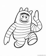 Gabba Coloring4free Yo Coloring Pages Brobee Related Posts sketch template