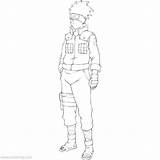 Kakashi Hatake Naruto Xcolorings sketch template