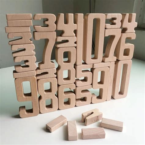giant number blocksbaby maths early learning wooden kids toys buy