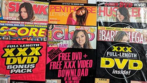 Adult Magazine 10 Pack Magazines And Dvds Hustler Swank Club