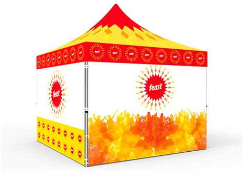 custom pop  canopy tent  single sided full walls signwin