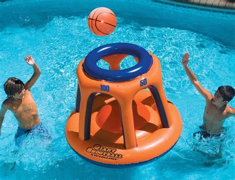 swimline giant shootball inflatable pool toy gadget flow