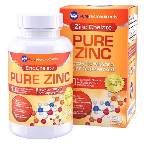 amazoncom pure micronutrients zinc supplement natural zinc glycinate
