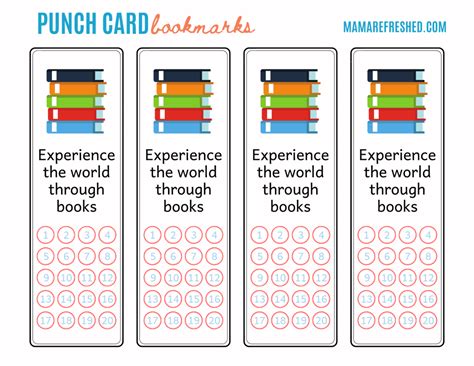 printable reward punch cards  printable templates