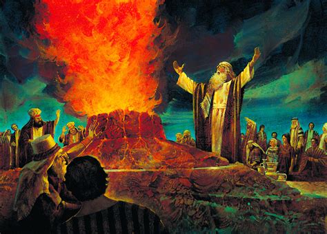 temas da biblia elias  os profetas de baal  monte carmelo