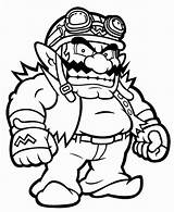 Wario Brothers Kart Craftwhack Stencil Coolest sketch template