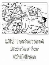 Testament Old Coloring Children sketch template