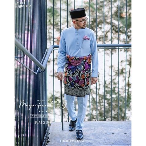 [free Sampin Ready Stock] Baju Melayu Elrah Exclusive Magnificent