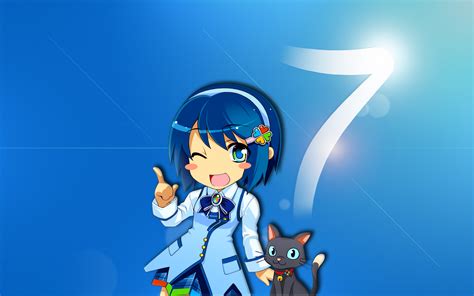 Desktop Wallpaper Cute Anime Girl Madobe Nanami Windows 7