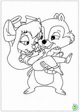 Chip Dale Coloring Pages Dinokids Disney Close Popular sketch template