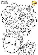 Para Coloring Unicorn Pages Cute Colorear Dibujos Candy Cuties Bojanke Imprimir Niños Unicornios Za Tiernos Printanje раскраски Print Pintar Animal sketch template