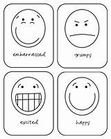 Emotions Emotion Faces Pages Hopes Flashcards Bubbers Emociones Emocional sketch template