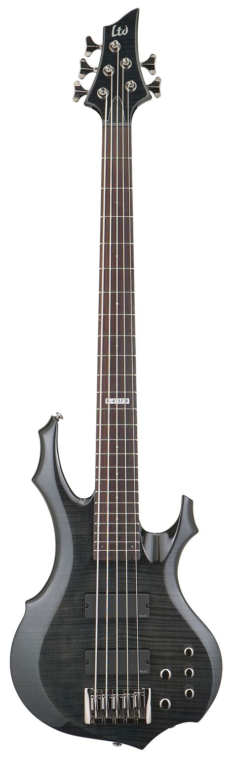 esp    fm  series bass guitar   black finish esp guitars acoustic guitars
