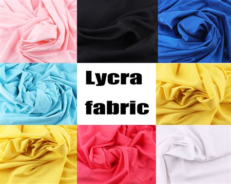 cotton lycra fabric sewing spandex fabric lycra knit stretch etsy