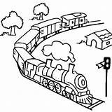 Train Coloring Pages Toy Steam Trains Diesel Model Outline Drawing Track Caboose Color Print Getcolorings Printable Getdrawings Size Netart sketch template