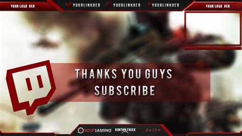 stream banner template