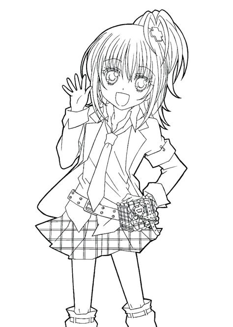 anime emo girl coloring pages