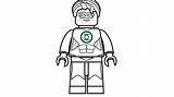 Lego Green Lantern Coloring Dc Pages sketch template