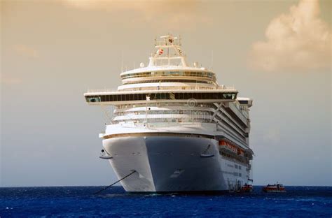 front view  cruise ship stock  image