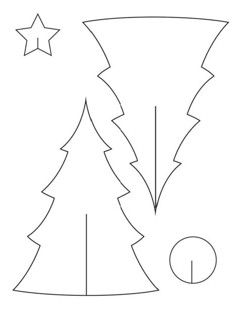 printable  christmas tree template