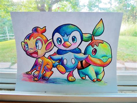 Chimchar Piplup And Turtwig By Jaylynessa On Deviantart