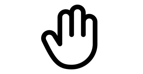 hand  vector icon iconbolt