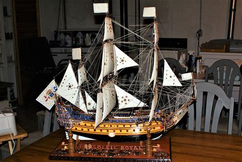 Gallery Pictures Heller Le Soleil Royal Plastic Model Sailing Ship Kit