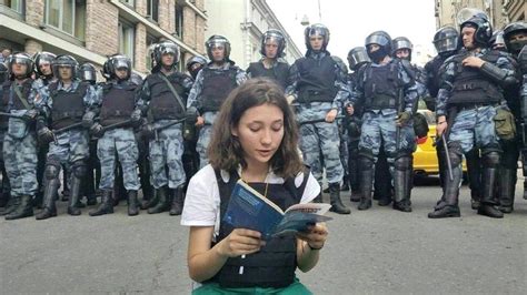 Olga Misik Russia’s ‘tiananmen Teen’ Protester On Front Line Bbc News