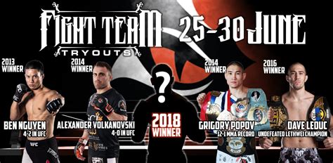check out the 2018 tiger muay thai team tryout preview sponsorship