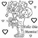 Dia Para Colorear Feliz Dibujo Madre Dibujos Las Madres La Coloring Pages Mama Mamita Cristianos Sunday School Crafts Car Imprimir sketch template