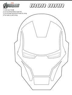 printable ironman mask avengers crafts superhero crafts avengers