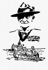 Baden Powell Gambar Clipartkey Kepramukaan Pahlawan Nyawa sketch template