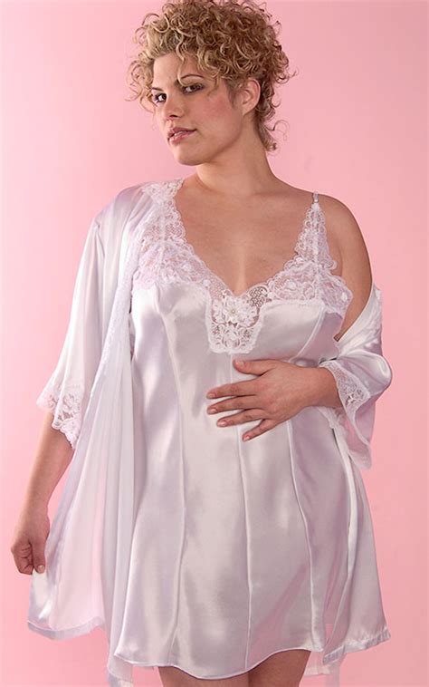 plus size short gown and robe our bridal beauty chemise