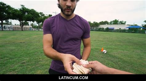 straight amateur spanish latino jock with long hair has sex with gay filmmaker for money